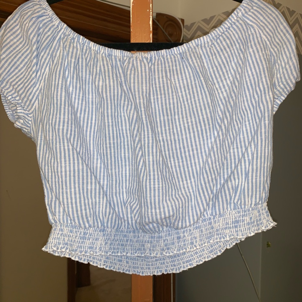 Off the shoulder crop top
